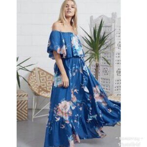 Jaase Ruffle Floral Maxi Dress